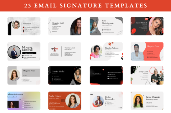 23 Premium Email Signature Templates