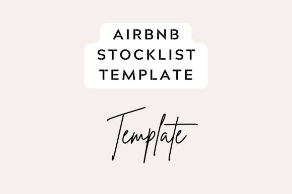 Airbnb Stocklist Checklist Template