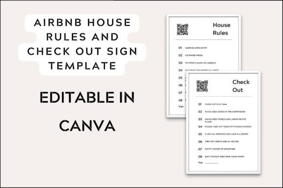 Airbnb Vacation Rental House Rules Graphics