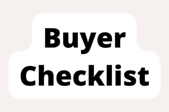 Buyer Checklist for Real Estate Agents: Graphics & Print Templates