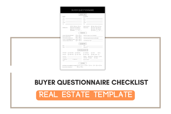 Buyer Questionnaire Checklist Template Graphics