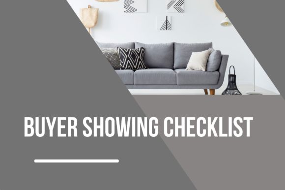 Editable Buyer Showing Sheet Template: Premium Graphics
