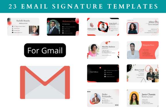 Editable Gmail Signature Templates for Graphic Templates