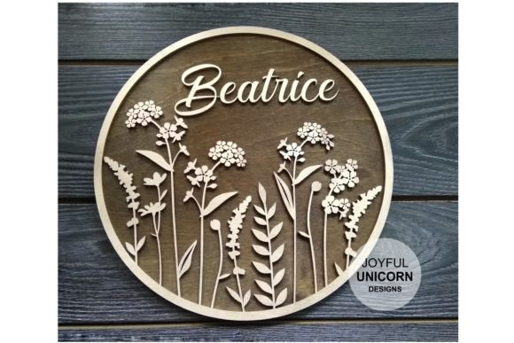 Girl Nursery Name Sign SVG Cut File