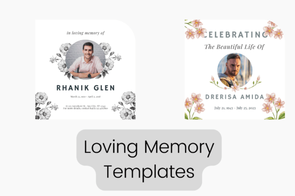 In Loving Memory Premium Template Graphics