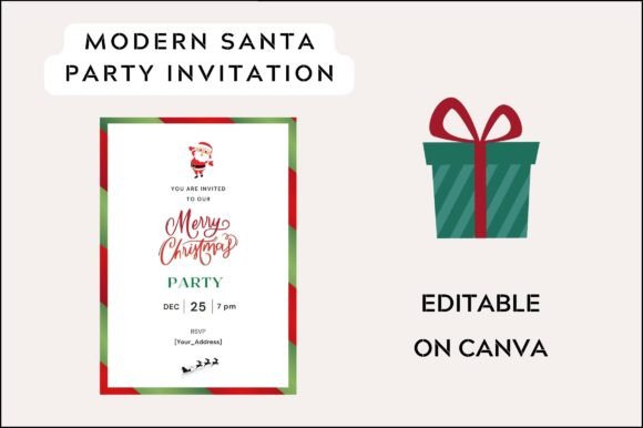 Premium Santa Party Invitation Template