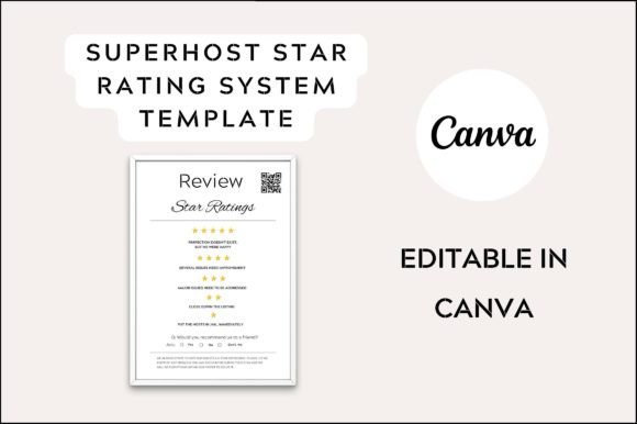 Print - Airbnb Superhost Rating Template