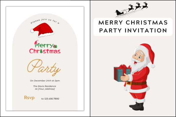 Printable Christmas Party Invitation Graphics