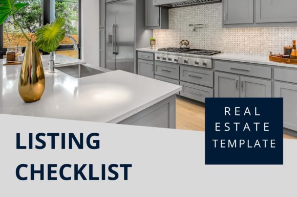 Real Estate Listing Checklist Template Graphics Review