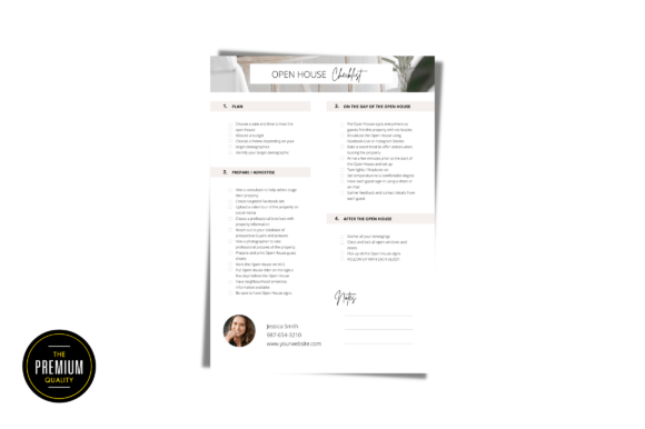 Realtor Open House Checklist Template