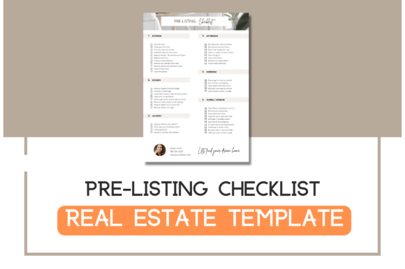Realtor Pre Listing Checklist Template Graphics